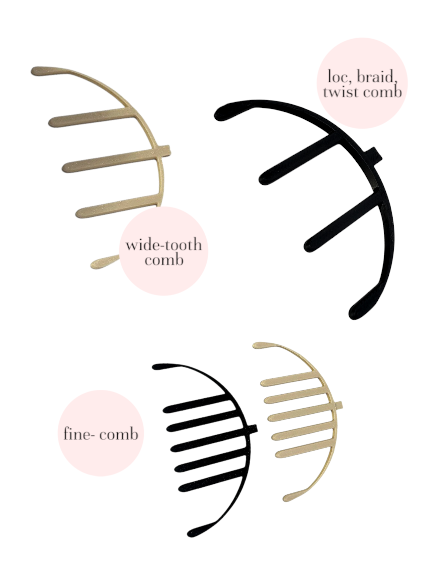 Scrunchie Clique Comb Set (Medium/Large)